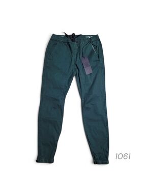 BULLHEAD - Small Skinny Men's Dark Green Casual Jogger Pants